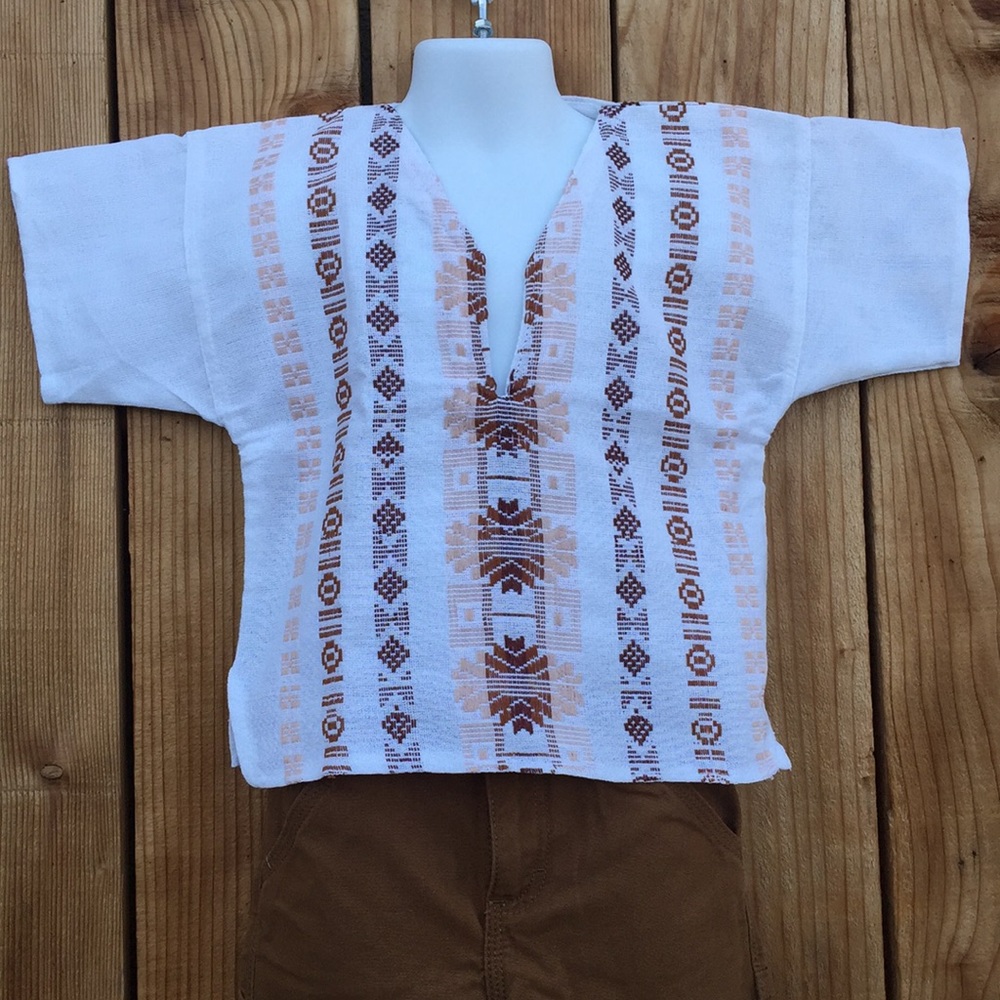 SALE ! embroidered boy shirt size 7-8 Years old